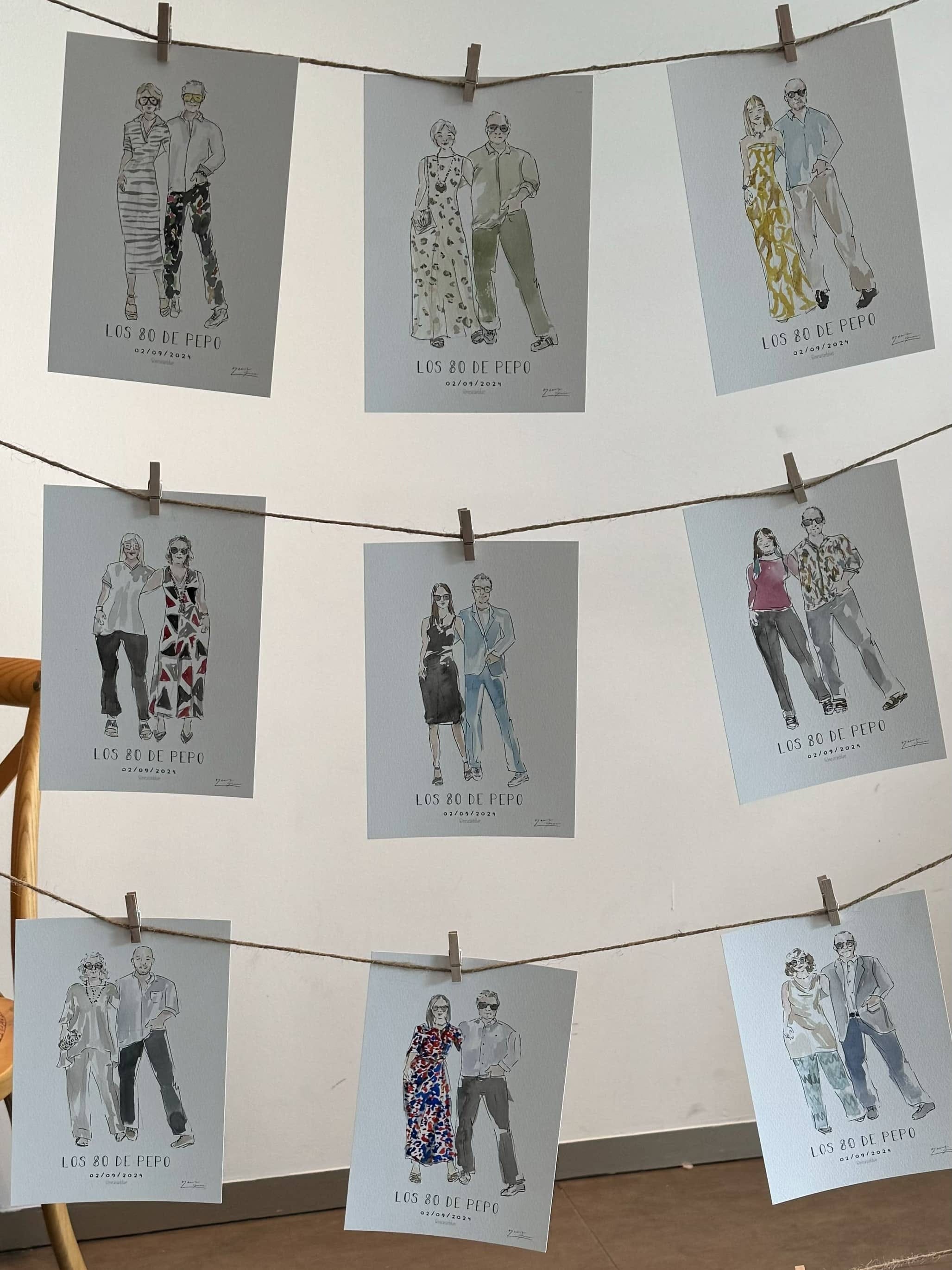 Acuarelas en evento 2