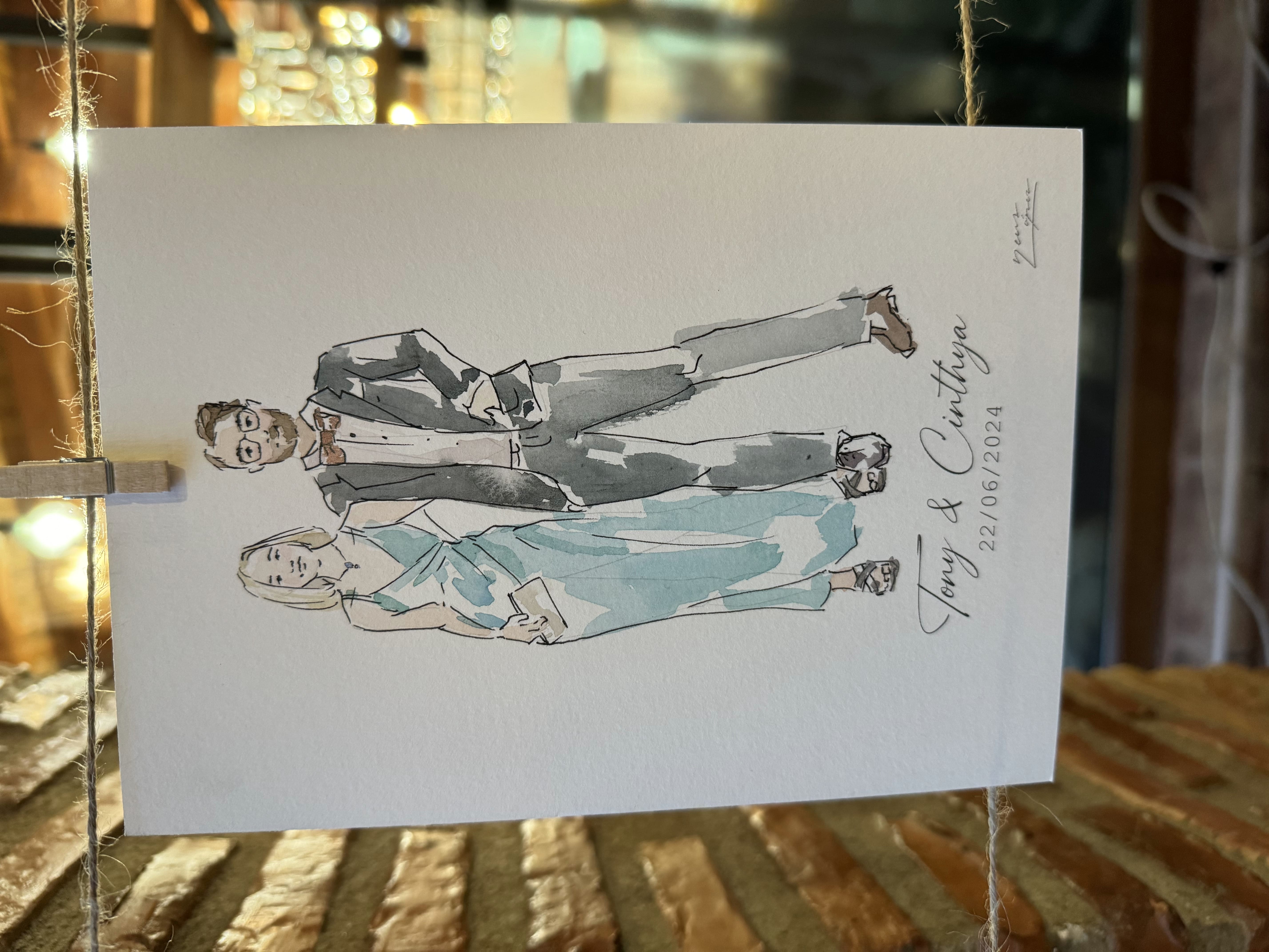 Acuarelas en evento 9