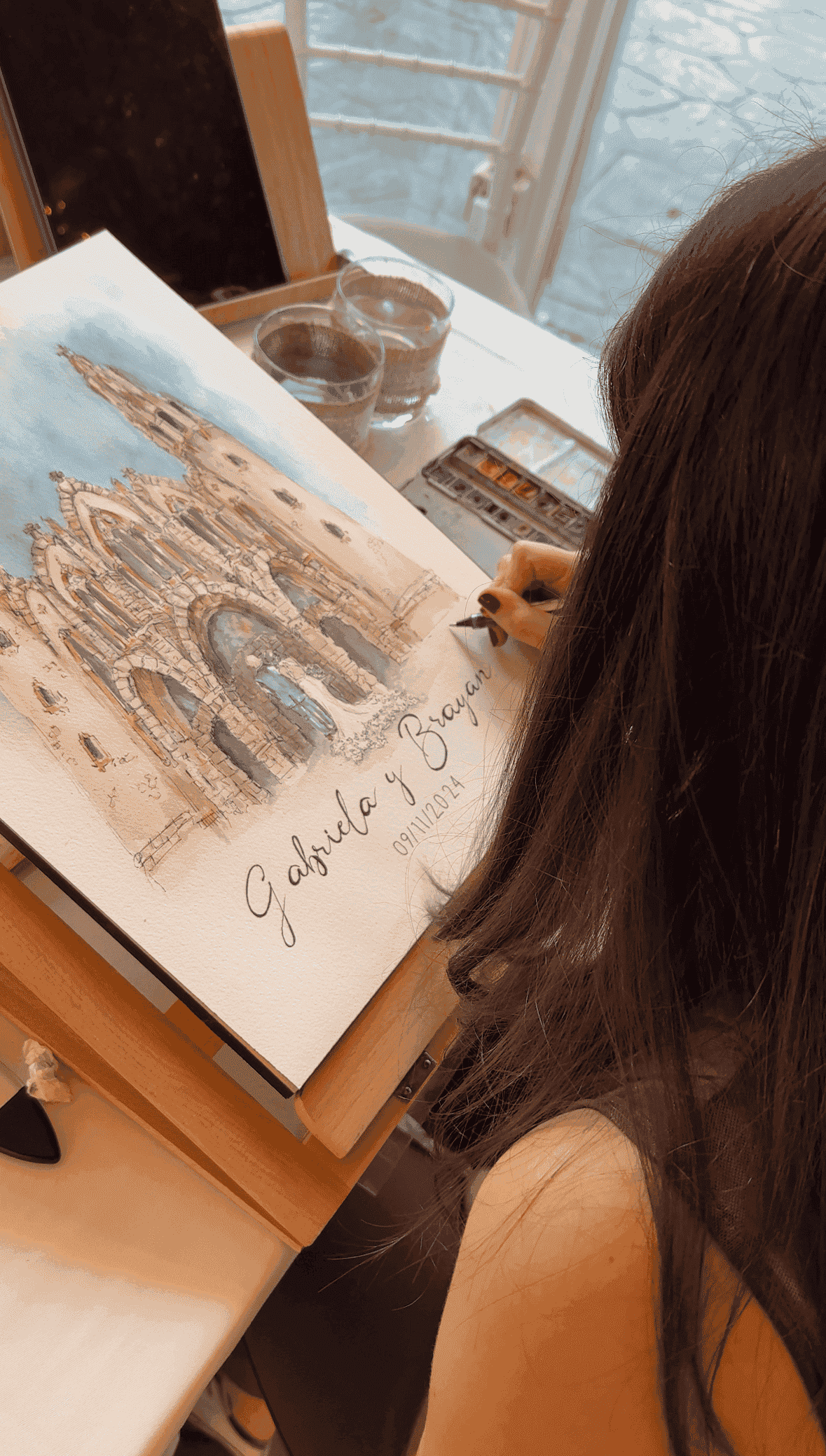 Acuarelas en evento 1