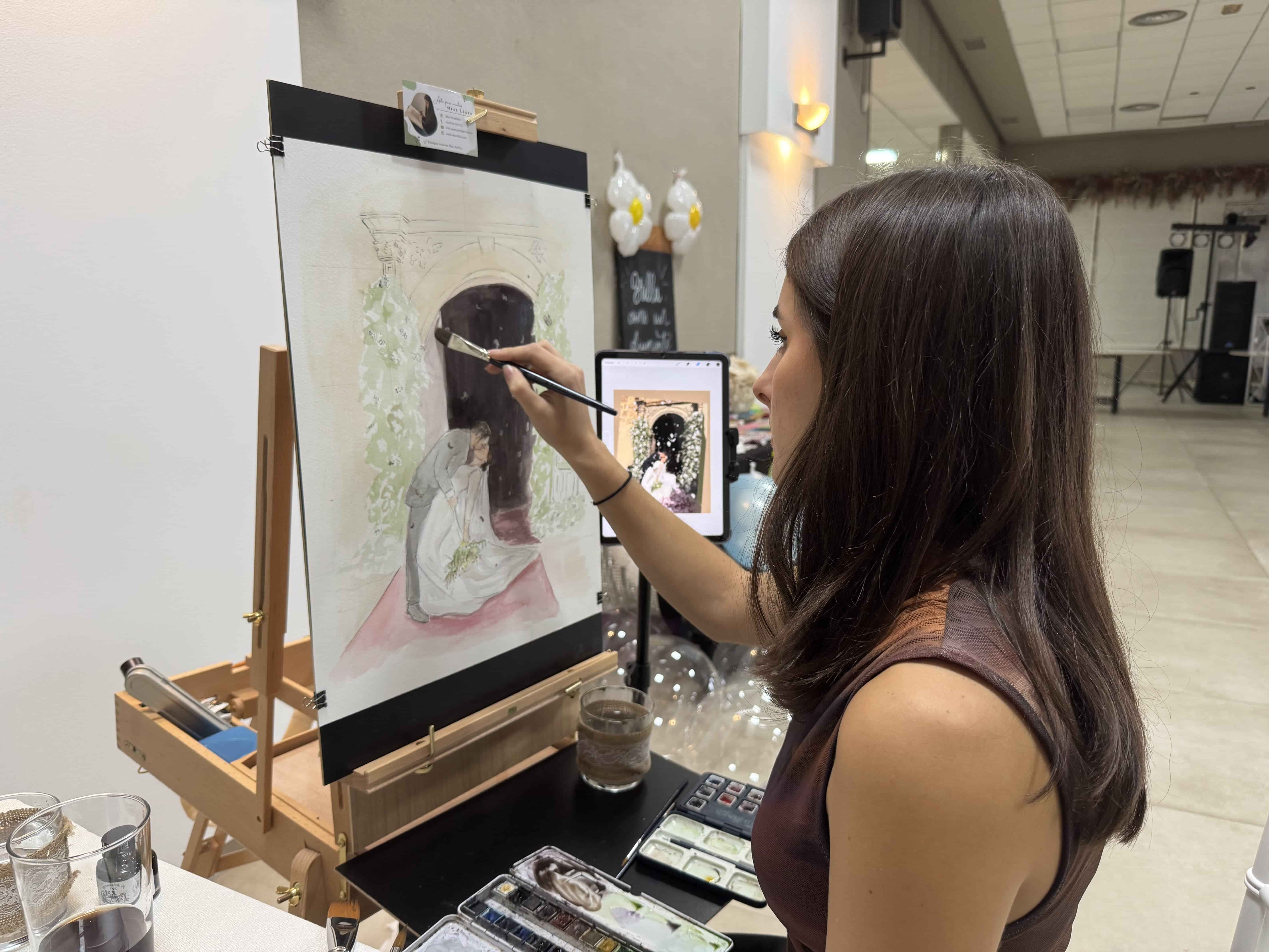 Acuarelas en evento 9